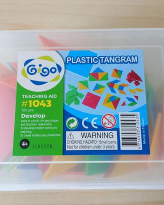 Tangram per la Classe con 5 Schede 105 Pezzi