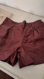 Shorts invernali ecopelle 