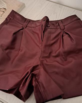 Shorts invernali ecopelle 