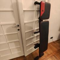 Panca Domyos 500 con 2 manubri e pesi 