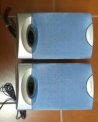 Altoparlanti Aiwa Blu e Argento