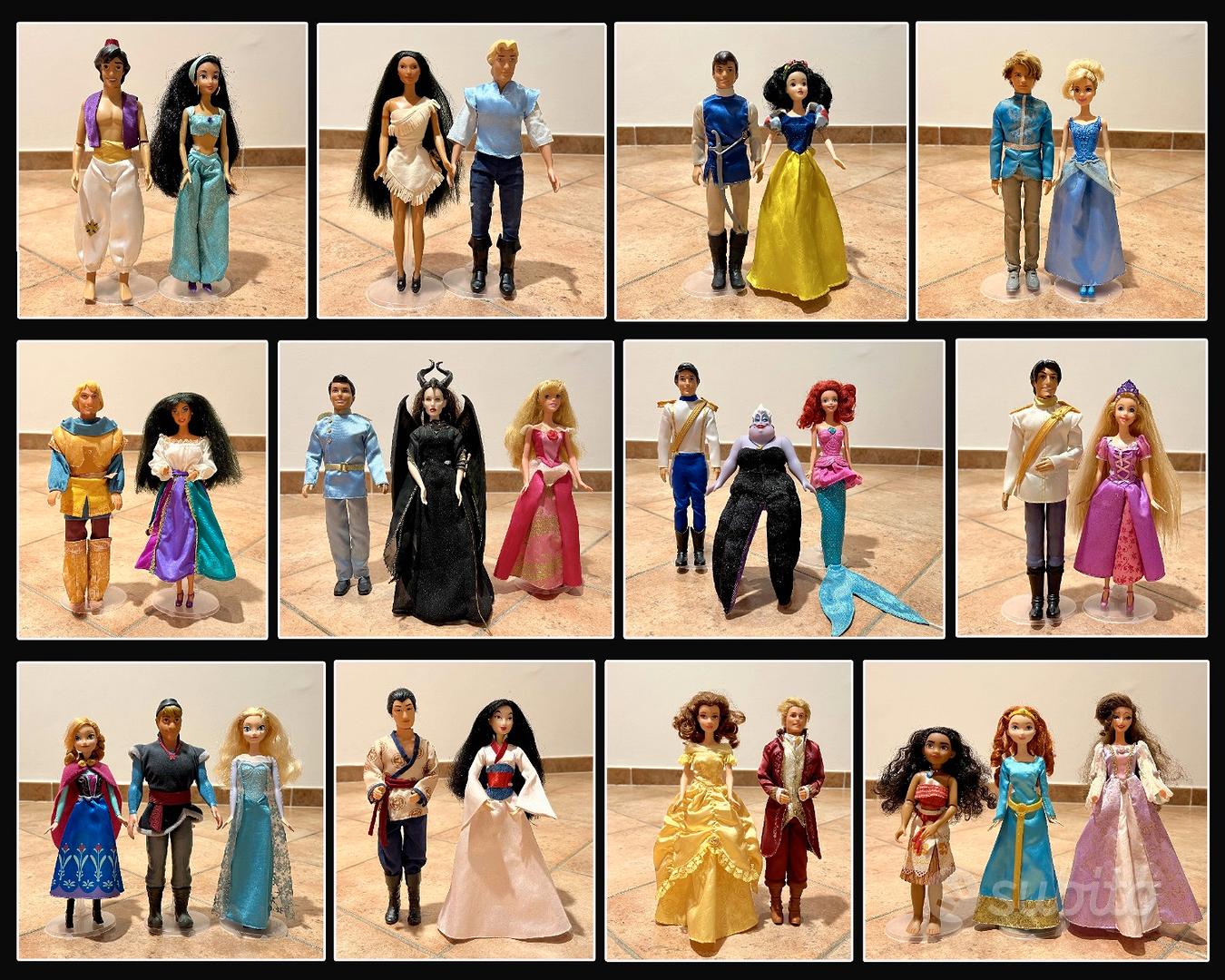 Collezione 4 principesse Disney