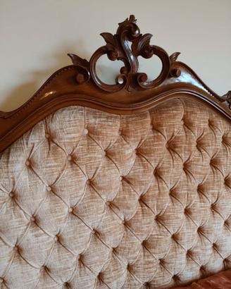 Letto barocco in legno massello