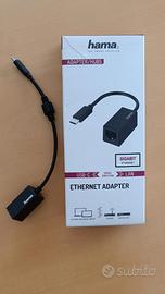 Adattatore USB-C Gigabit LAN ethernet Hama 0020032