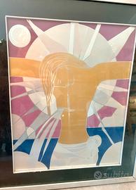 Quadro Moderno Stilizzato Crocifissione