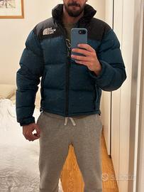 The north face retro nuptse 1996 xs petrolio