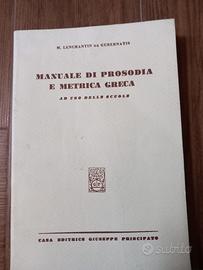 Manuale di prosodia e metrica greca