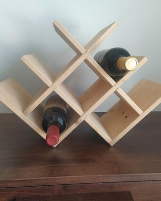 portabottiglie vino legno
