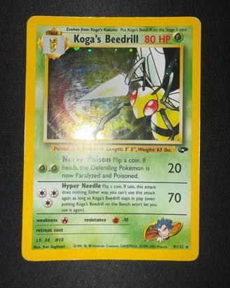 Koga's Beedrill Holo Gym Challenge 9/132