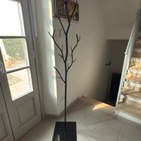 Appendiabiti/Attaccapanni albero ferro nero