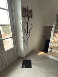 Appendiabiti/Attaccapanni albero ferro nero