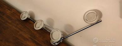 Lampadario 4 faretti orientabili