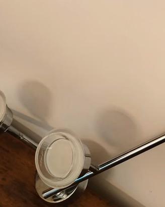 Lampadario 4 faretti orientabili