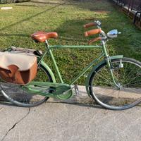 Bicicletta epoca freni a bacchetta con borse