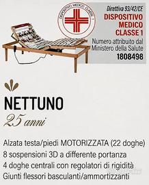 Rete ergonomica elettrica + materasso in lattice -