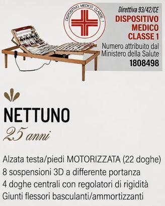 Rete ergonomica elettrica + materasso in lattice -