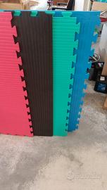 Pavimento gommato tipo tatami 100x100x1