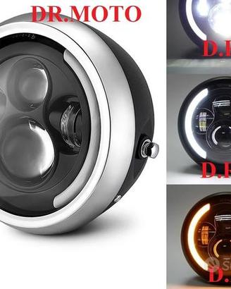 Faro led universale big 19 cafe racer
