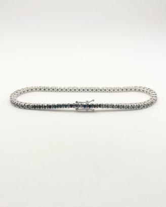 Tennis oro bianco 18KT con diamanti neri ct 4.53