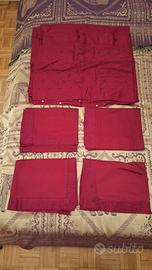 Copripiumino letto matrimoniale bordeaux