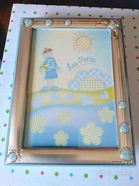 Cornice (maschio) battesimo o nascita - Les Petits