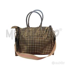 BORSA D GUM QUADRETTI DORATI NERI