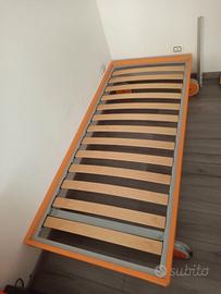 Letto singolo con ruote