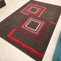 TAPPETO GRIGIO E VIOLA 230 x 150