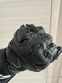 Guanti Moto In Pelle Racing Spyke TECH PRO Nero