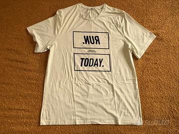 T-shirt tecnica Reebok gialla taglia XL