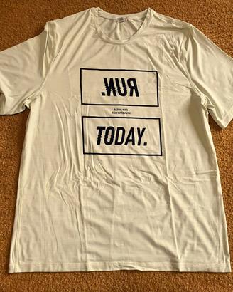 T-shirt tecnica Reebok gialla taglia XL