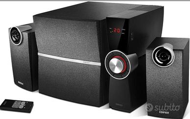 Sistema 2.1 casse acustiche+sub+amplificatore