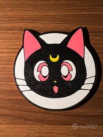 Sottobicchiere Sailor Moon Luna stampa 3D