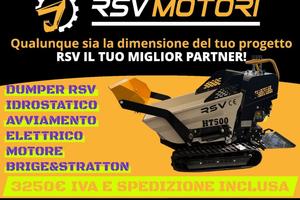 Motocarriola minidumper RSV IVA E SPEDIZIONE INCLU