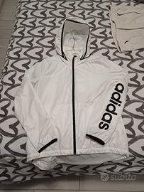 giacca bianca adidas