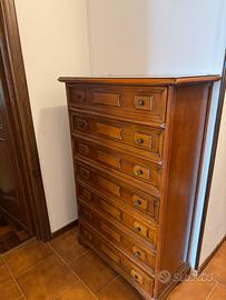 Settimino cassettiera in legno – 7 cassetti