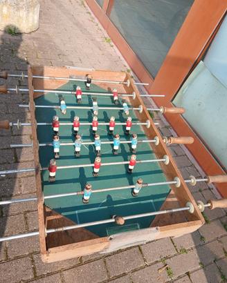 calcio balilla in legno vintage