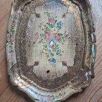 Vassoio toscano in stile liberty 