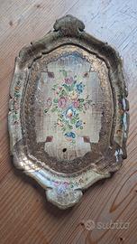 Vassoio toscano in stile liberty 