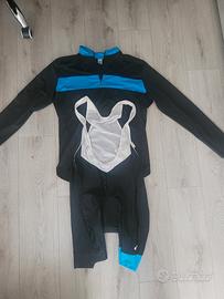 Maglia ciclista e salopette completa decatlon 2xl