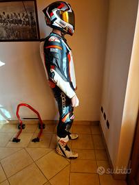 Tuta moto alpinestars con airbag+ stivali omaggio 