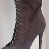 Stivali alti open toe