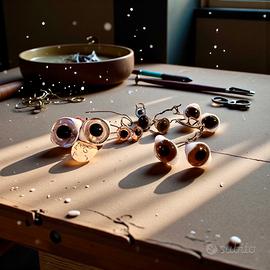 Antichi occhi di vetro bambole pupazzi 1920