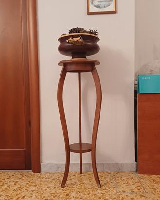 Vaso Vitullo e Portafiori Vintage in Legno