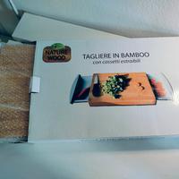 Tagliere in Bamboo con cassetti estraibili