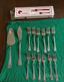 Set posate da dolce 14 pezzi in acciaio inox