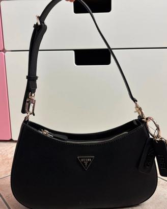 Borsa Guess noelle top zip nera