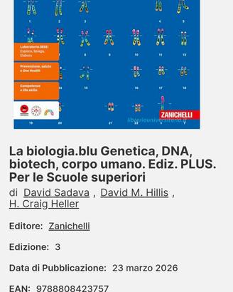 La biologia.blu Genetica,  DNA , biotec