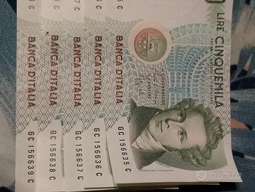 5000 lire Bernini serie seguente 