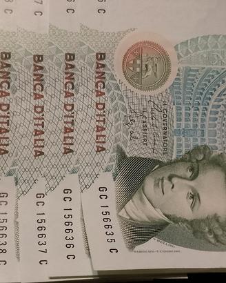 5000 lire Bernini serie seguente 